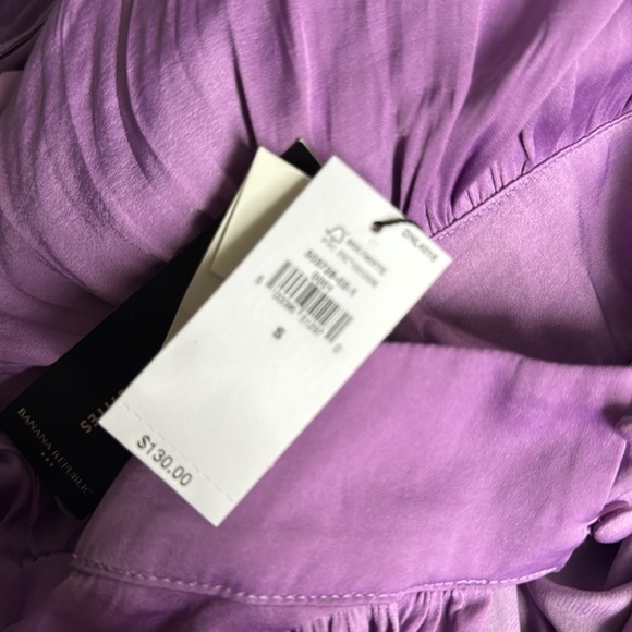 NWT! Banana Republic Purple Dawn Slit-Back Maxi Dress - Size Small - Picture 7 of 7